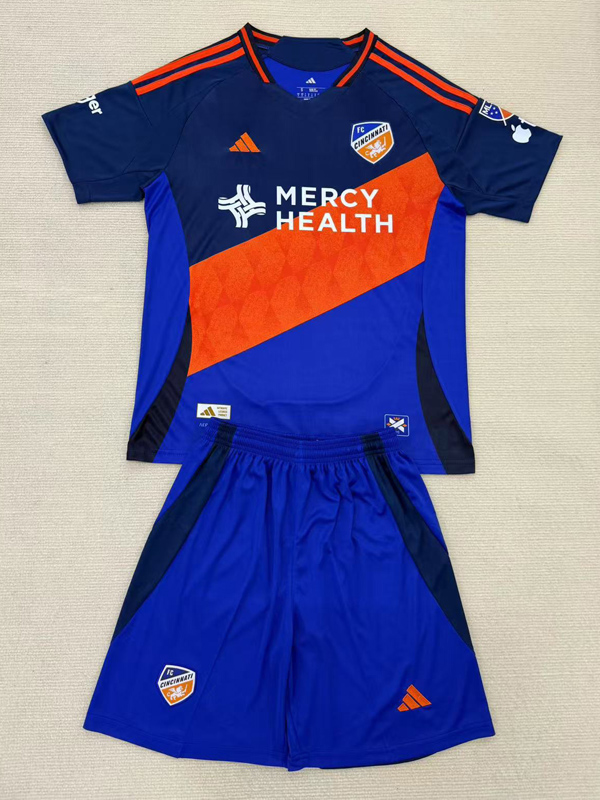 25-26 Cincinnati Home Kids Soccer Jersey (带章)