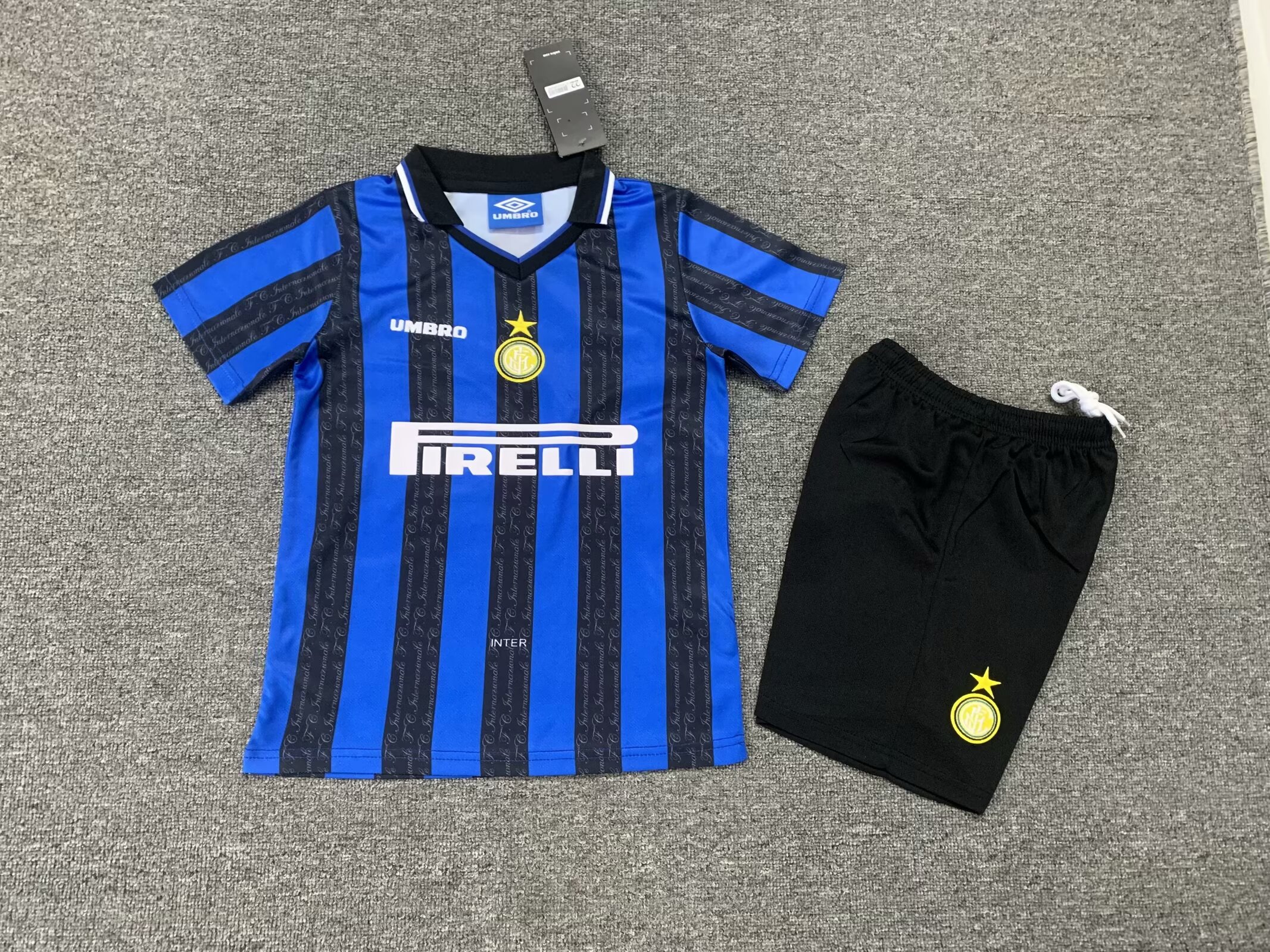 1997-1998 INT Home Kids Retro Soccer Jersey
