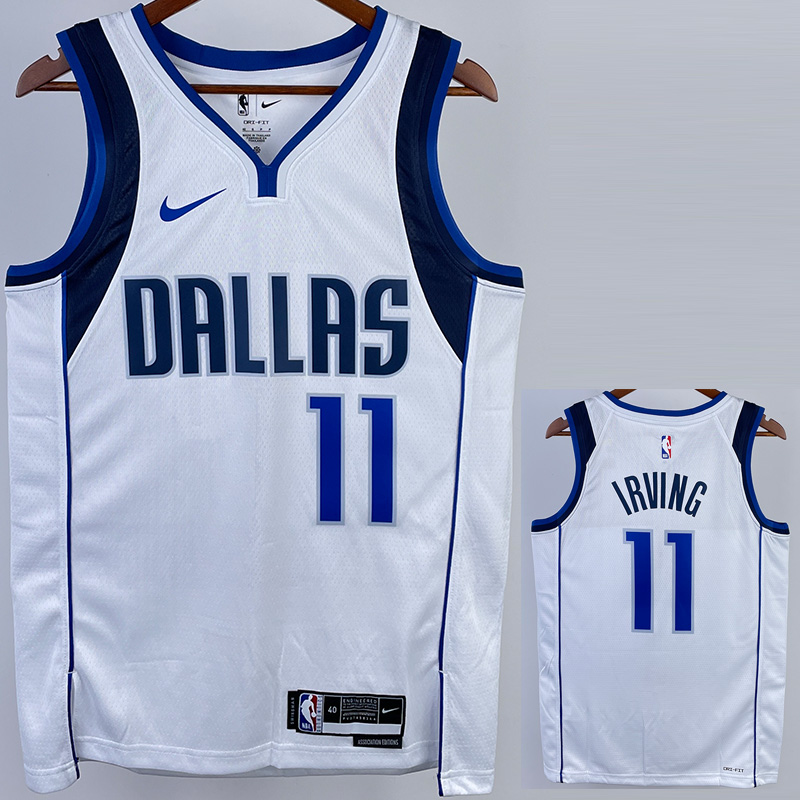 22-23 Dallas Mavericks IRVING #11 White Home To...