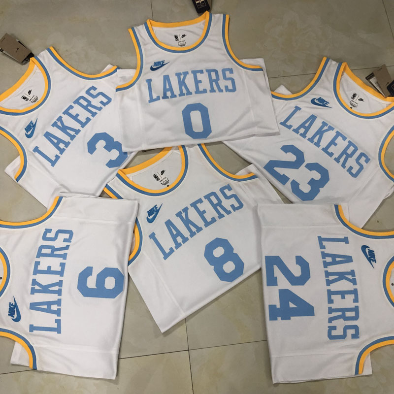 22-23 LAKERS DAVIS #3 White Top Quality Hot Pre...