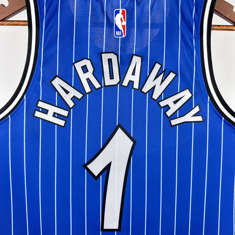 2018-2019 Magic HARDAWAY #1 Blue Retro Top Quality Hot Pressing NBA Jersey (条纹)