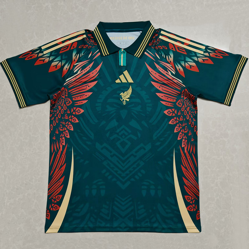25-26 Mexico Green Special Edition Fans Soccer Jersey (有领)