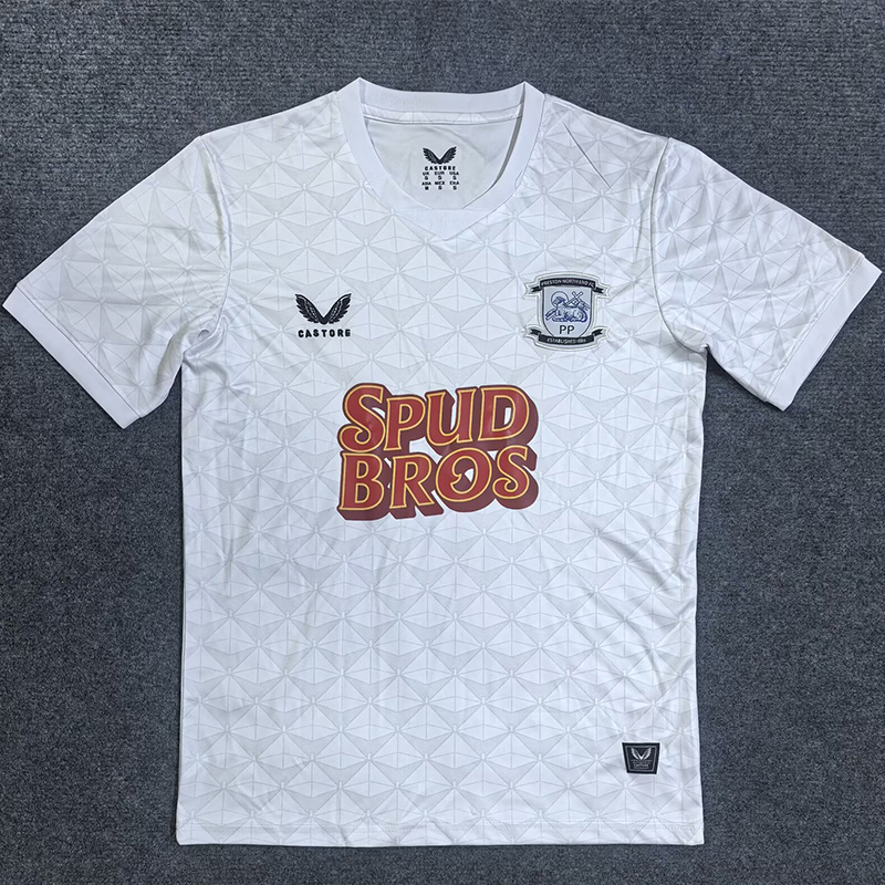 25-26 Preston North End Home Fans Soccer Jersey