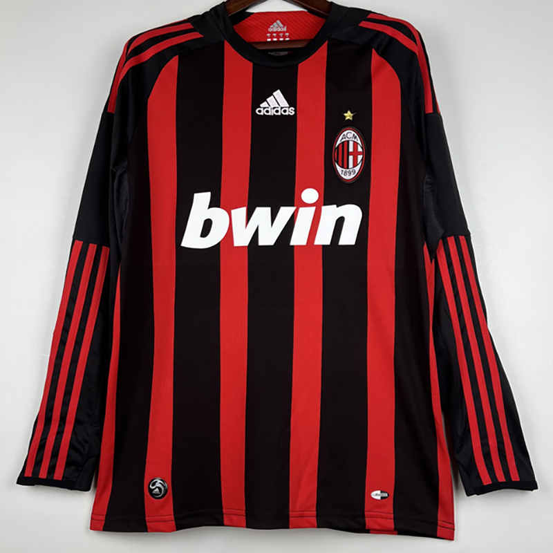 2008-2009 ACM Home Long Sleeve Retro Soccer Jer...