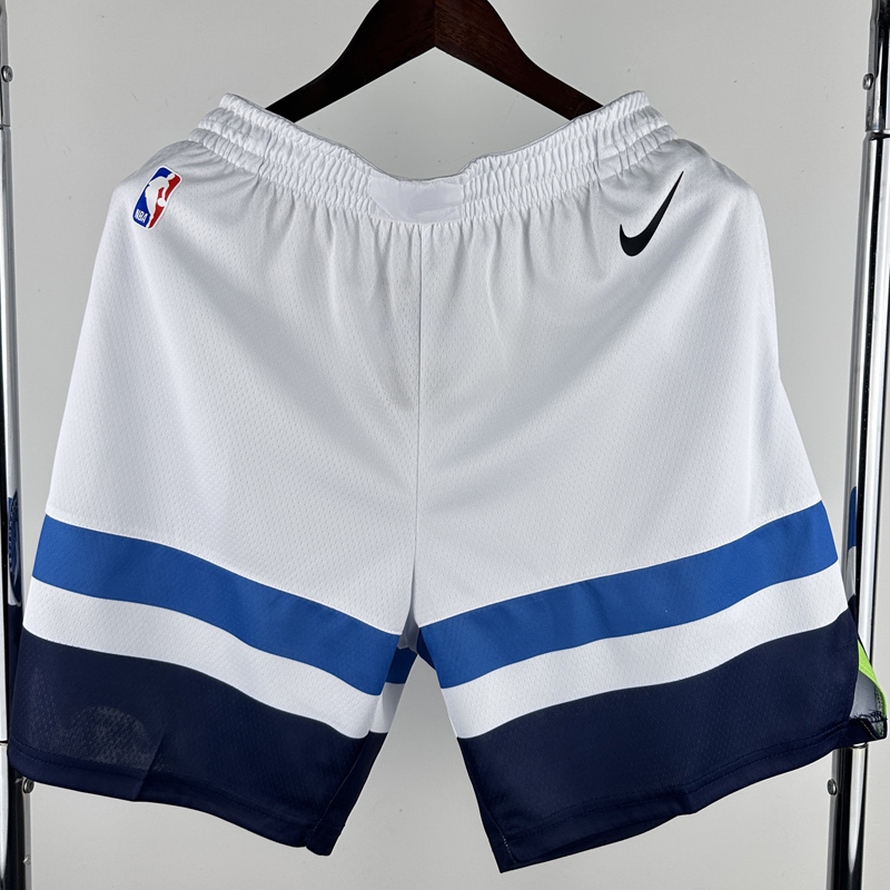 TIMBERWOLVES White Home Top Quality NBA Pants