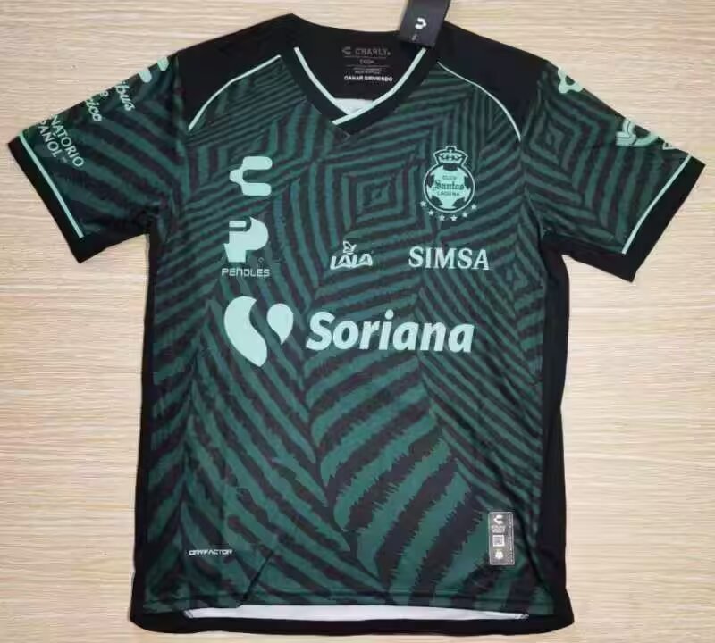 24-25 Santos LagunaAway Fans Soccer Jersey