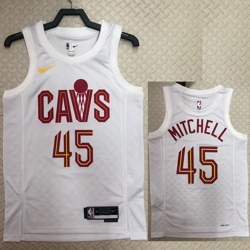 22-23 Cleveland Cavaliers MITCHELL #45 White To...