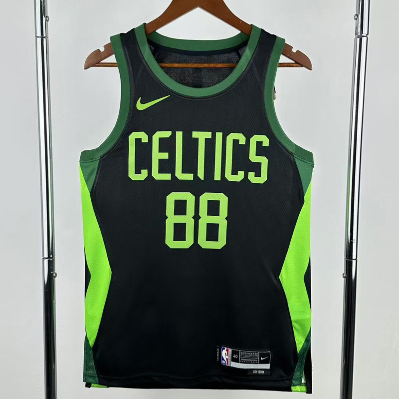 24-25 CELTICS QUETA #88 Black City Edition Top Quality Hot Pressing NBA Jersey
