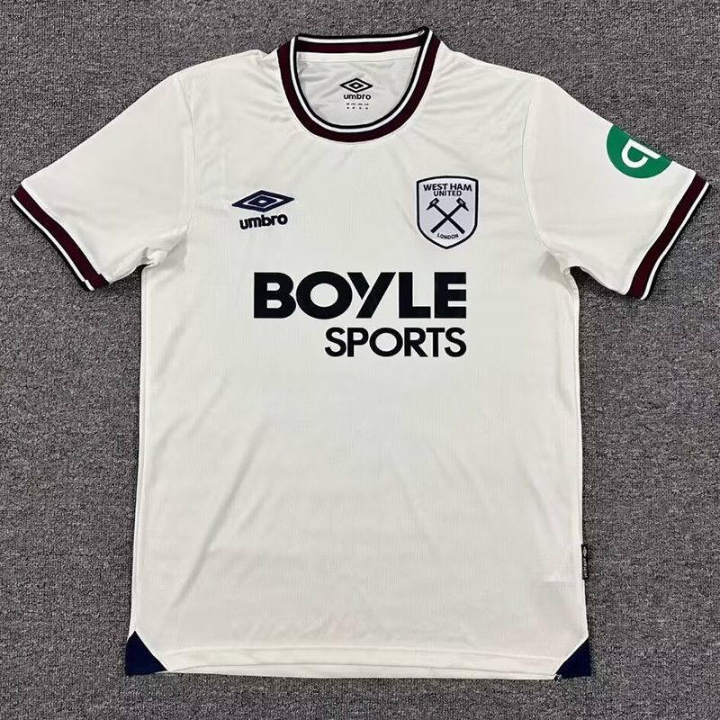 25-26 West Ham Away Fans Soccer Jersey