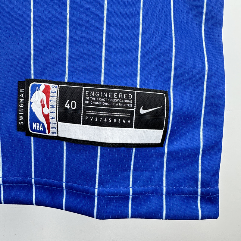 2018-2019 Magic WAGNER #22 Blue Retro Top Quality Hot Pressing NBA Jersey (条纹)