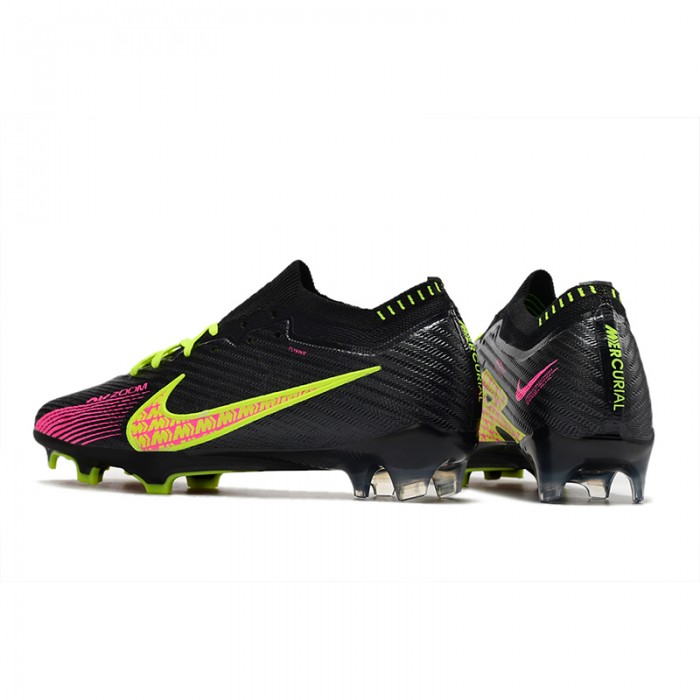 Air Zoom Mercurial Superfly IX Elite FG Soccer Shoes-Black/Green-5491986