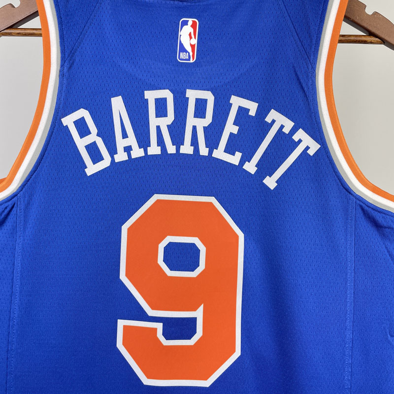 22-23 KNICKS BARRETT #9 Blue Top Quality Hot Pr...