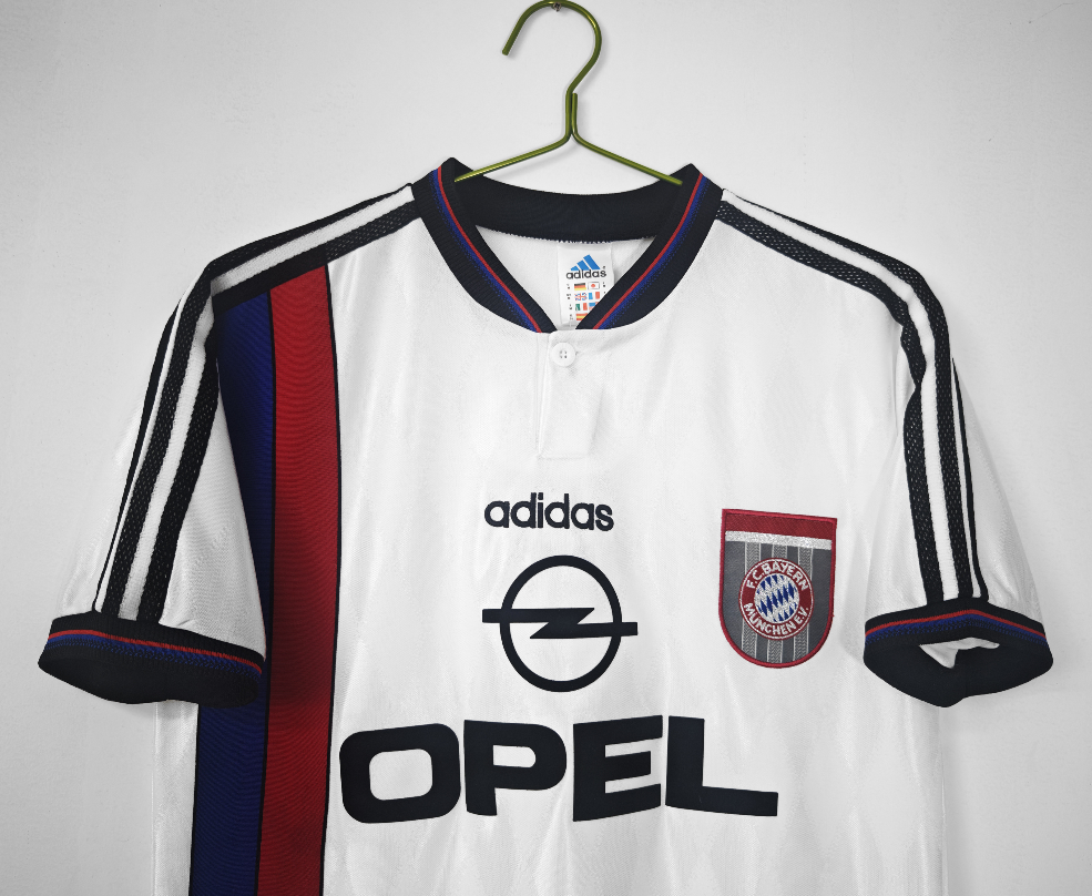 1996-1998  Bayern away Retro  Soccer Jersey