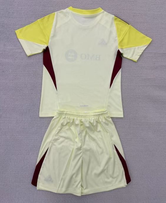 25-26 Los Angeles Light Yellow GoalKeeper Kids Soccer Jersey