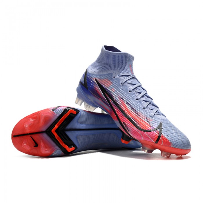 Mbappé Superfly 8 Elite FG High Soccer Shoes-Purple/Red-5179051