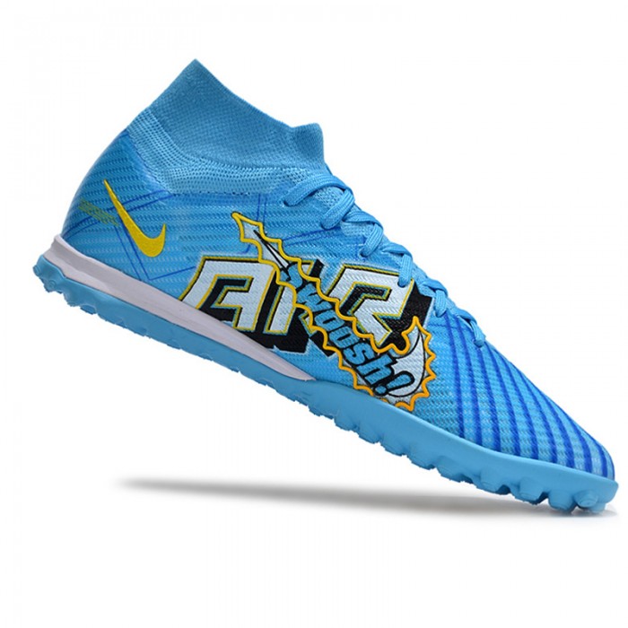 Vapor 15 Academy TF High Soccer Shoes-Blue/Yellow-6077227