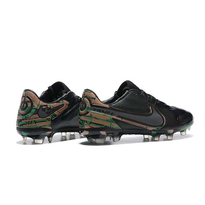 Tiempo Legend 9 FG Soccer Shoes-Black/Green-7426542