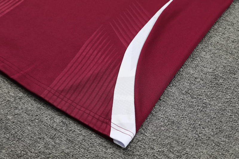 24-25 Bayern Deep Red Half Pull Tracksuit (半拉链)