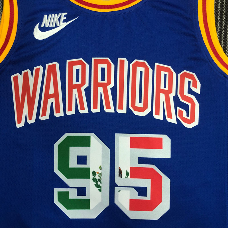 Warriors TOSCANO #95 'Mexico' Blue 75th Anniver...