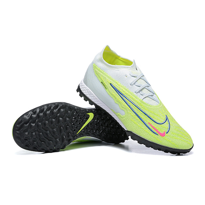 Phantom GX Elite TF High Soccer Shoes-Green/Gray-4841696