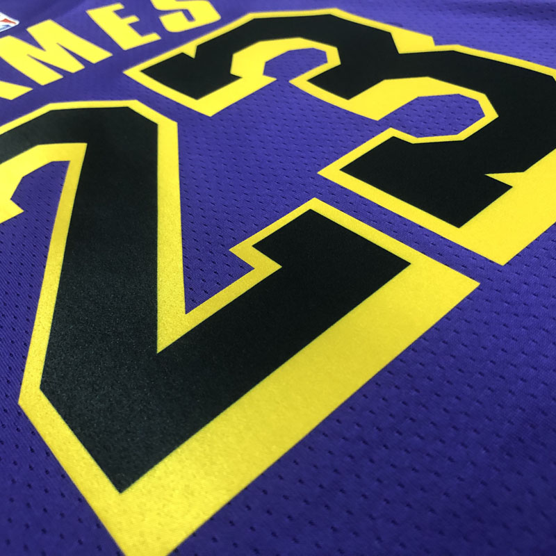 22-23 LAKERS JAMES #23 Purple Top Quality Hot P...