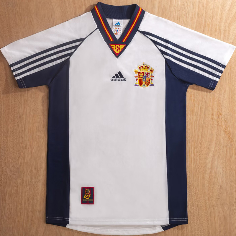 1998 Spain Away Retro Soccer Jersey