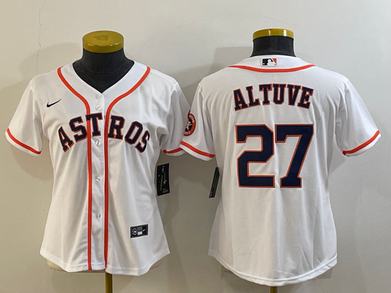 Houston Astros Women's baseball jersey ALTUVE 27 fans edition