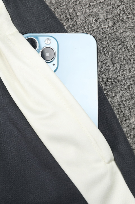 24-25 Man Utd Dark gray Kids Half Pull Tracksuit (童装)(半拉链)