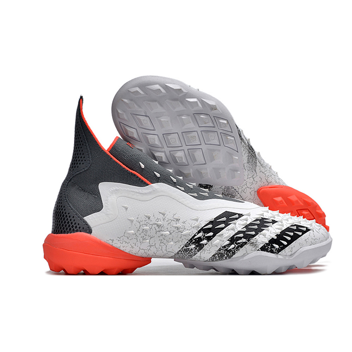 PREDATOR FREAK .1 TF High Soccer Shoes-Gray/Black-4510104