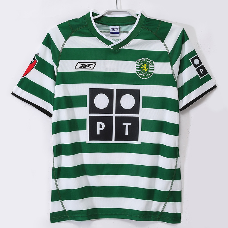 2003-2004 Sporting Lisbon Home Retro Soccer Jersey