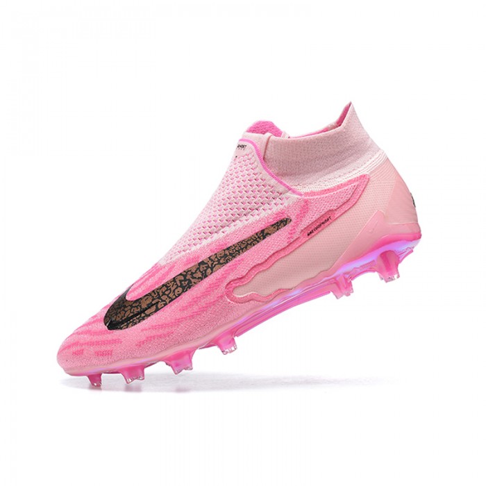 Phantom GX Elite FG High Soccer Shoes-Pink/Black-1055455