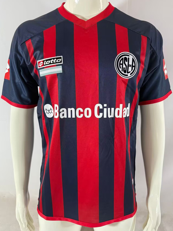 2013-2014 San Lorenzo Home Retro Soccer Jersey