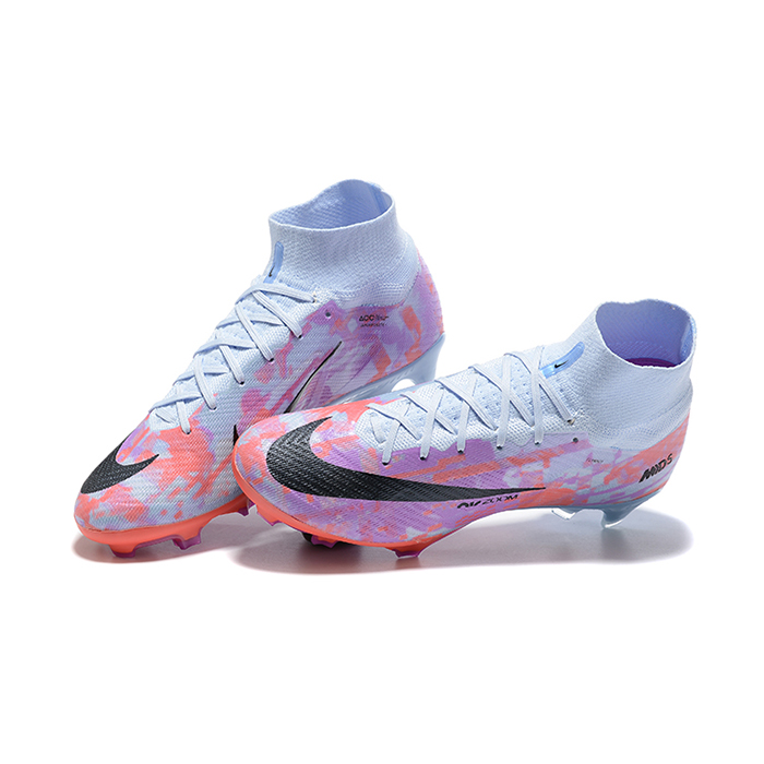 Air Zoom Mercurial Superfly IX Elite FG Lucent Pack High Soccer Shoes-Rose Red/Grey-277895