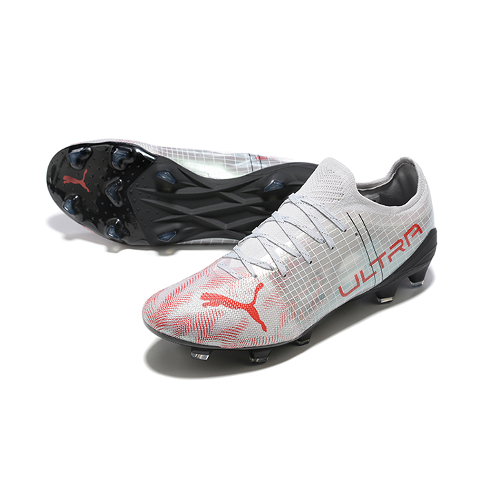 Ultra 1.4 Instinct FG Soccer Shoes-Grey/Red-6450540