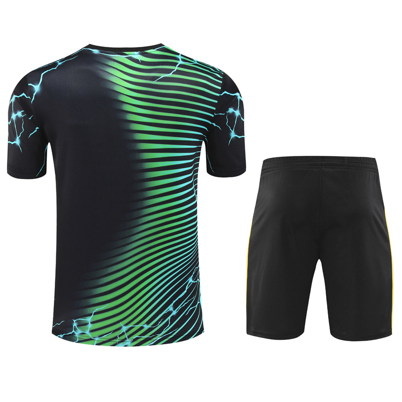 24-25 RMA Black green Training Short Suit #豹