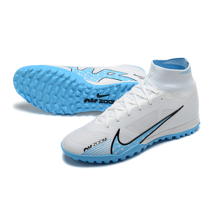 Superfly 8 Academy TF High Soccer Shoes-White/Blue-614383