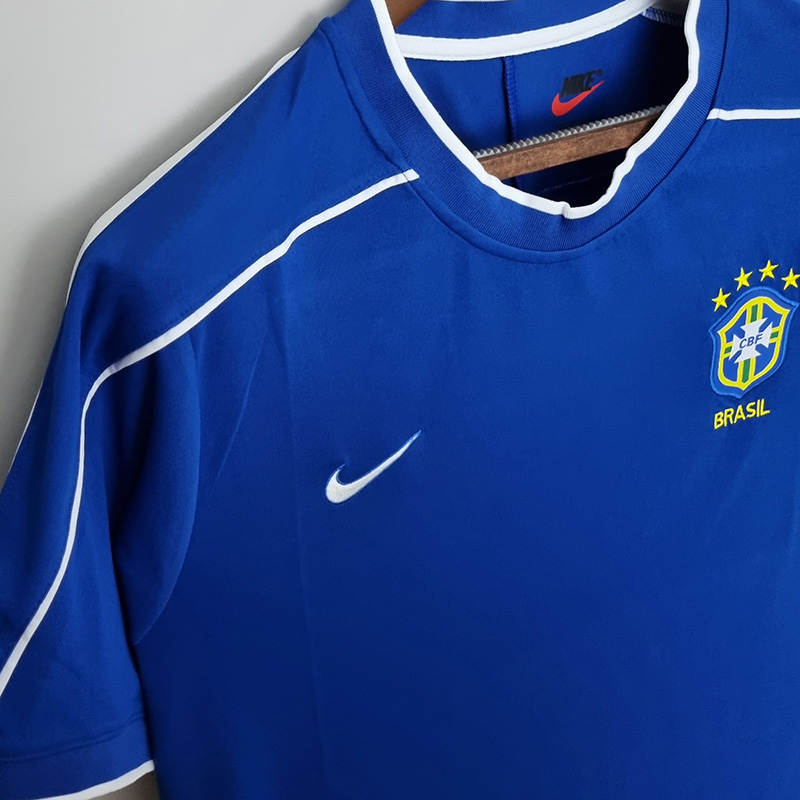 1998 Brazil Away Retro Soccer Jersey