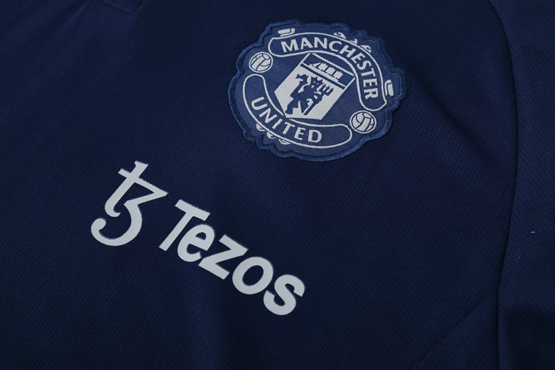 25-26  Man Utd Royal blue Polo Tracksuit