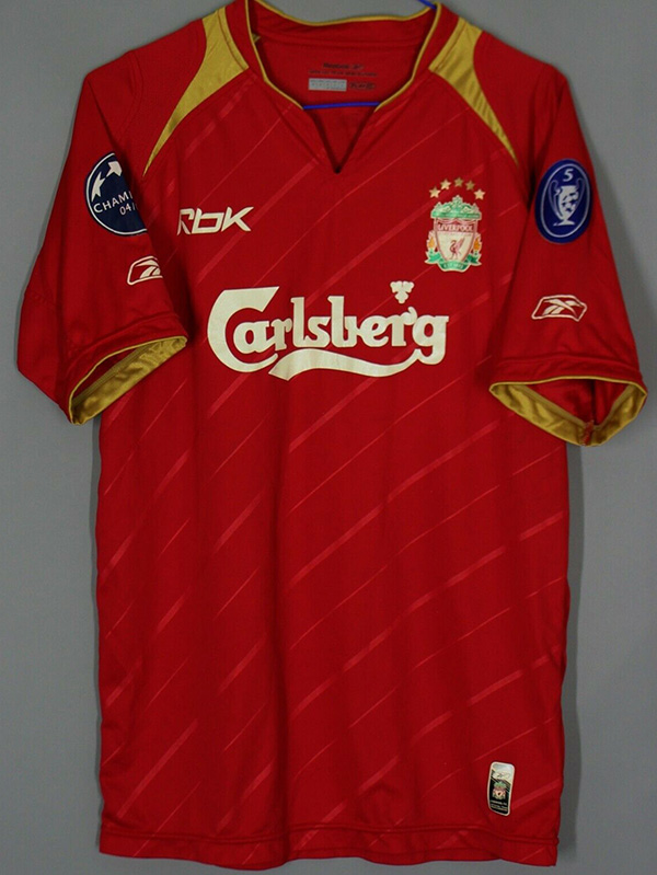 2005-2006 LIV Home Retro Soccer Jersey