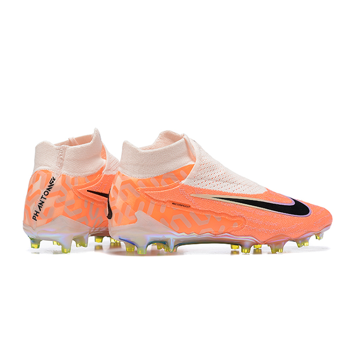 Phantom GX Elite FG High Soccer Shoes-Orange/Gray-1148226