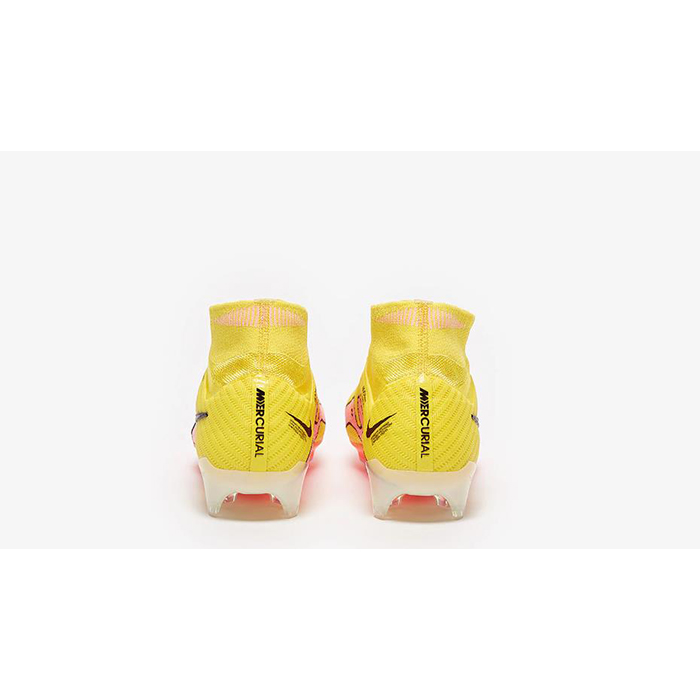 Air Zoom Mercurial Superfly IX Elite FG High Soccer Shoes-Yellow/Pink-3834191