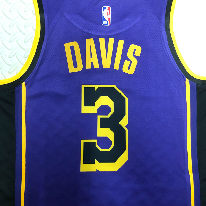 22-23 LAKERS DAVIS #3 Purple Top Quality Hot Pr...