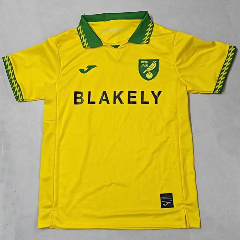 25-26 Norwich City Home Fans Soccer Jersey