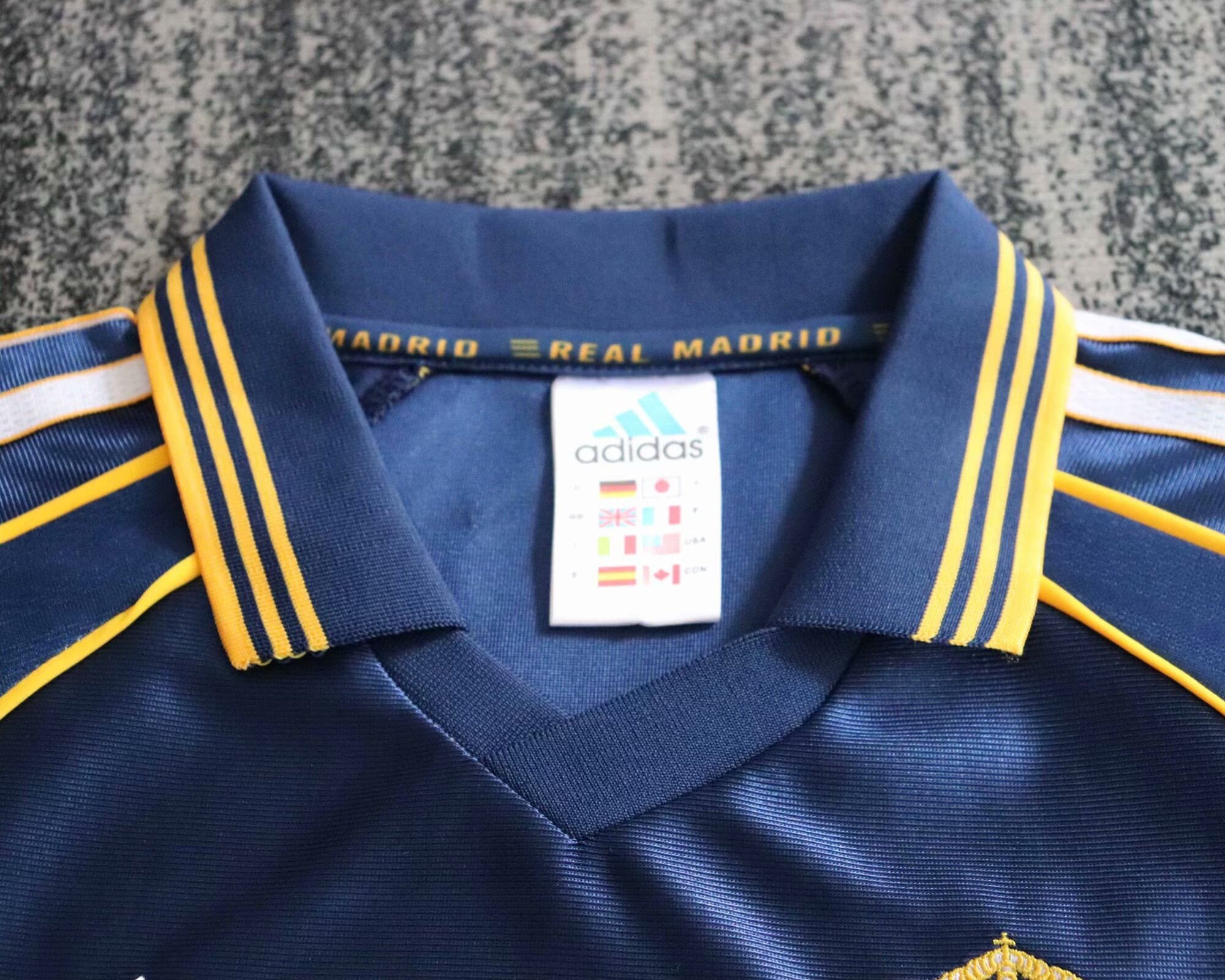 98-00 RMA Third Orange Kids Retro 1:1 Quality  Soccer Jersey