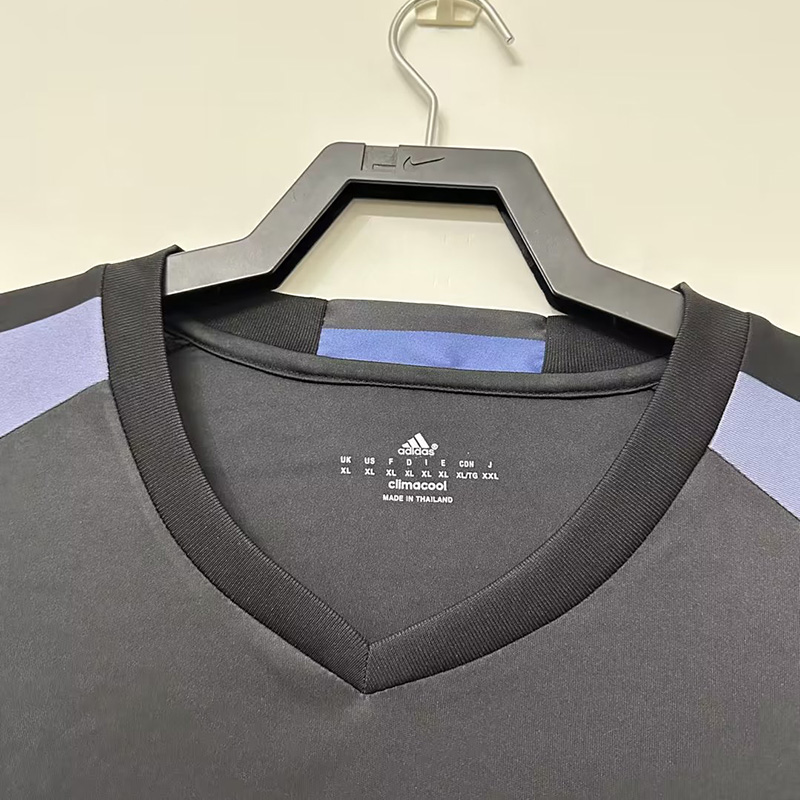 2016-2017 RMA Away Black Long Sleeve Retro Socc...