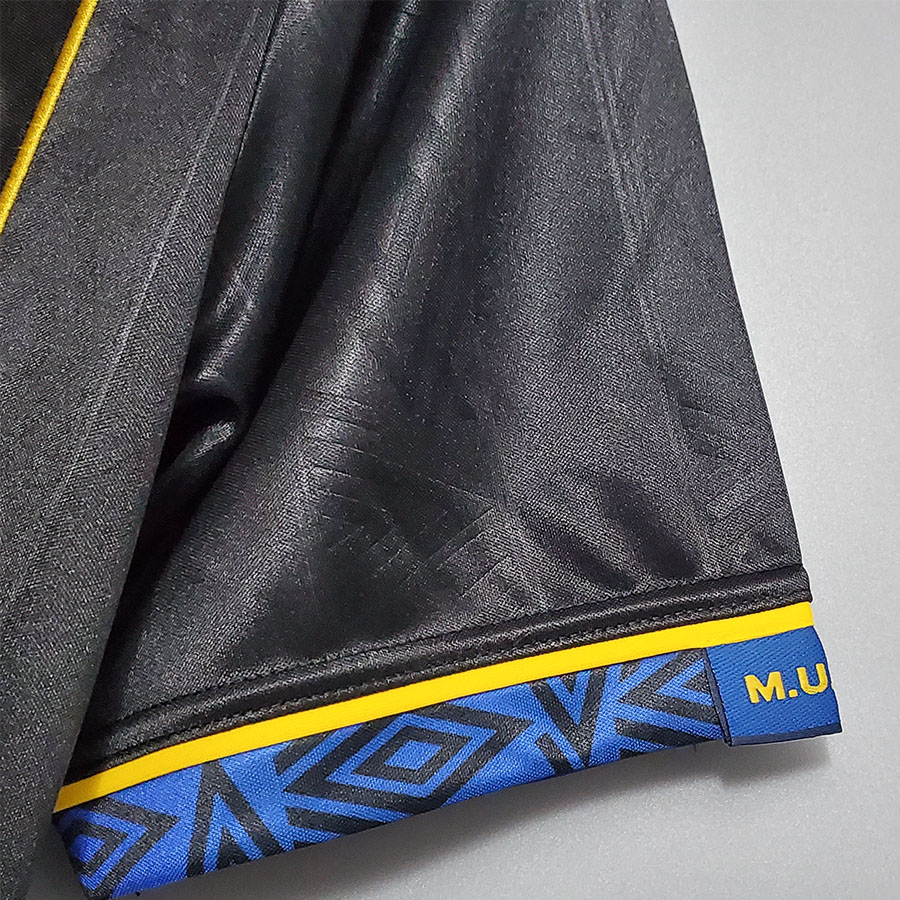 1994 Man Utd Away Black Retro Soccer Jersey