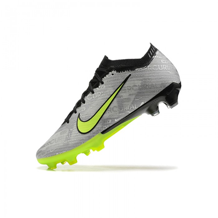 Air Zoom Mercurial Vapor XV Elite FG Soccer Shoes-Grey/Green-4093287