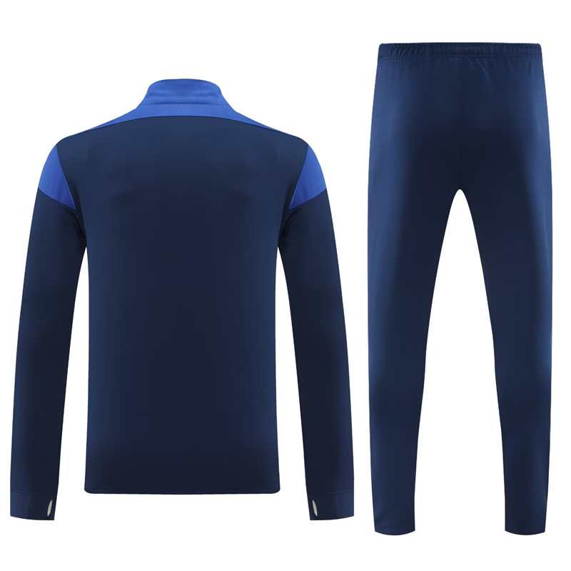 2024 JOM Royal Blue Half Pull Tracksuit #810(半拉链)