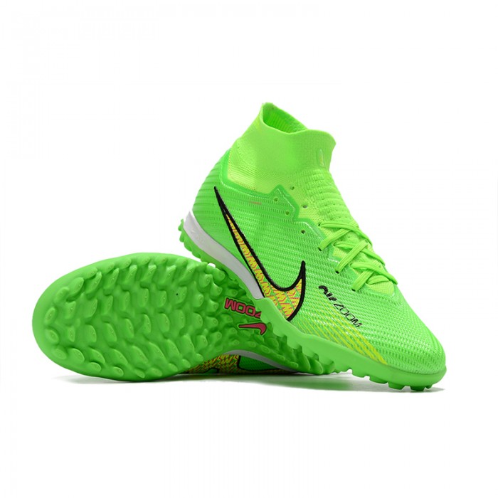 Air Zoom Mercurial Vapor XV Elite TF Soccer Shoes-Green/Yellow-1444998