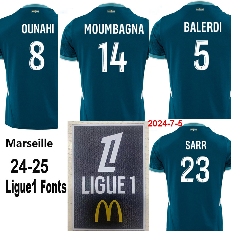 24-25 Marseille Away Fans Soccer Jersey (Print PA.TR&bo.ger)